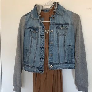 Mini Jean Sweatshirt Jacket